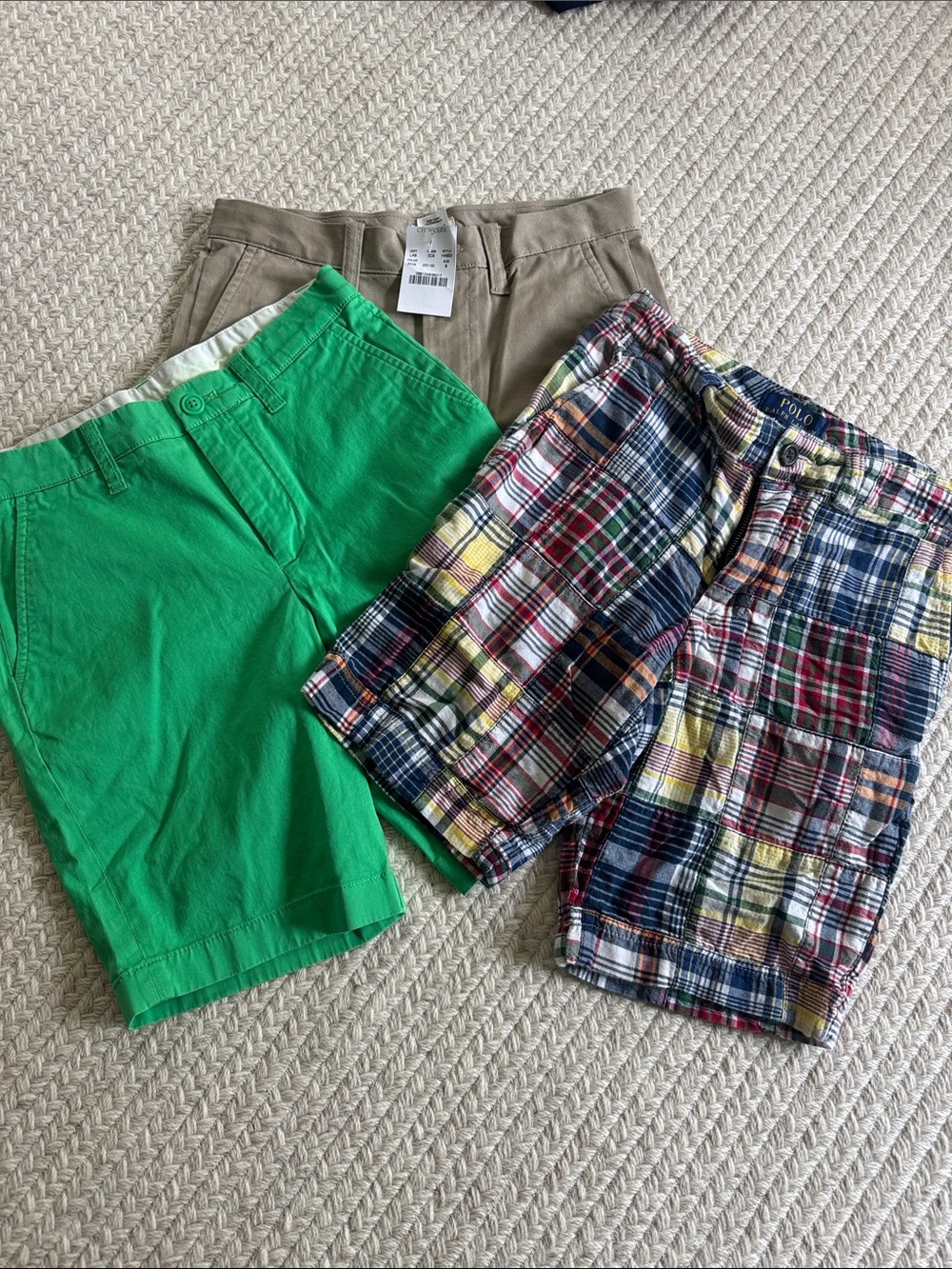 Bundle of 3 Pairs Boys Shorts - Crewcuts and Polo Ralph Lauren